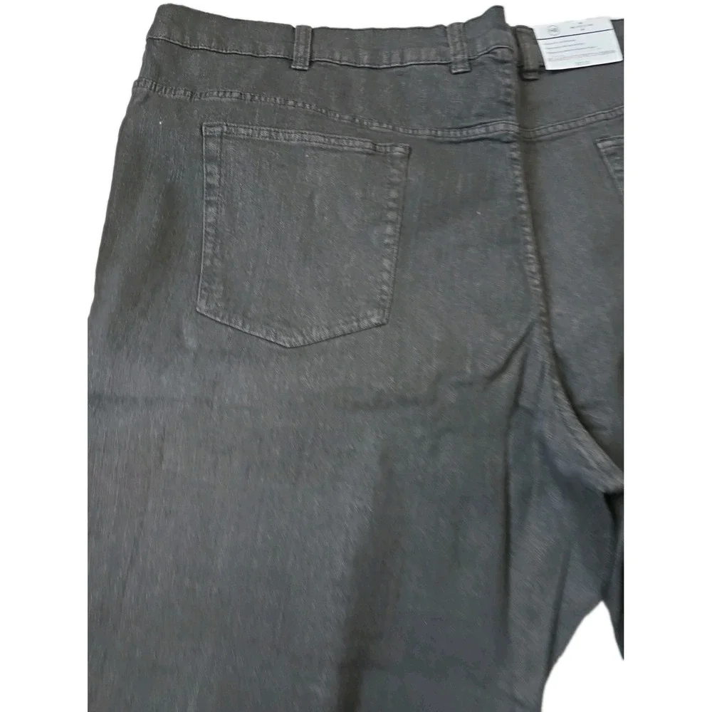 NWT Harbor Bay Men's Black Relaxed Fit Stretch Denim Jeans Big & Tall 54x28 DXL